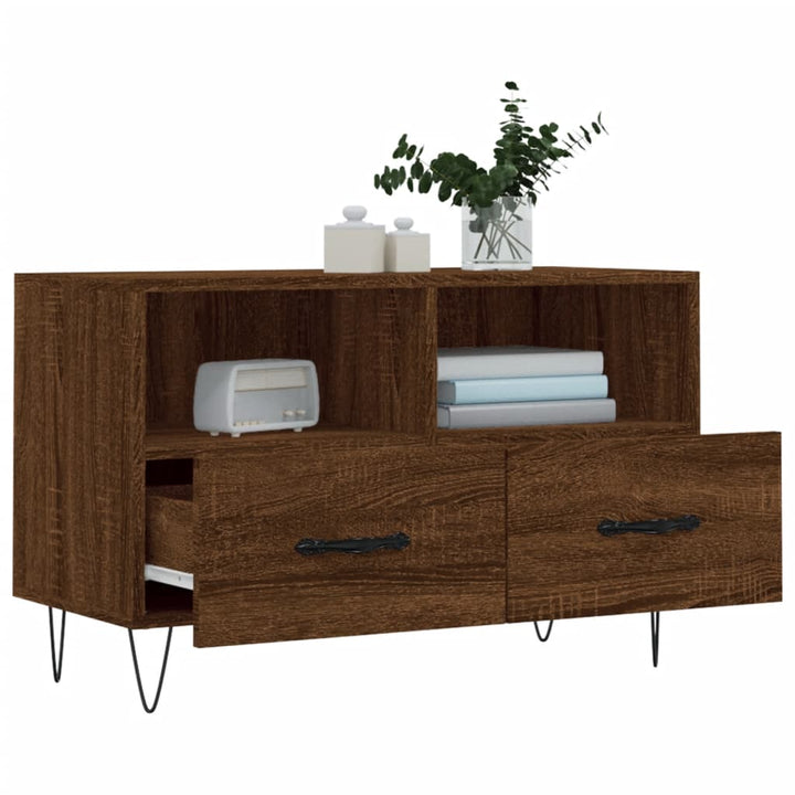 Tv-Bänk 80X36X50 Cm Konstruerat Trä