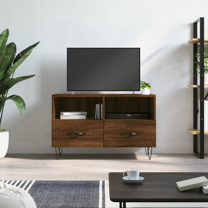 Tv-Bänk 80X36X50 Cm Konstruerat Trä
