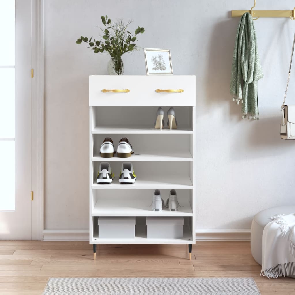 Skohylla 60X35X105 Cm Konstruerat Trä