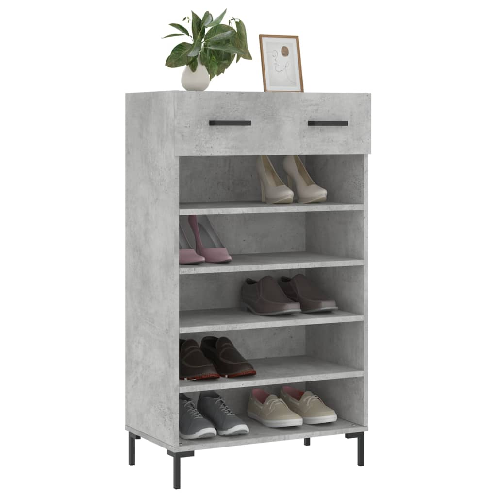 Skohylla 60X35X105 Cm Konstruerat Trä