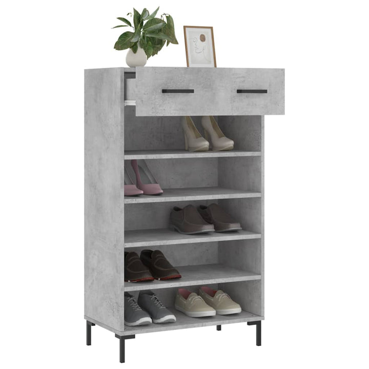 Skohylla 60X35X105 Cm Konstruerat Trä