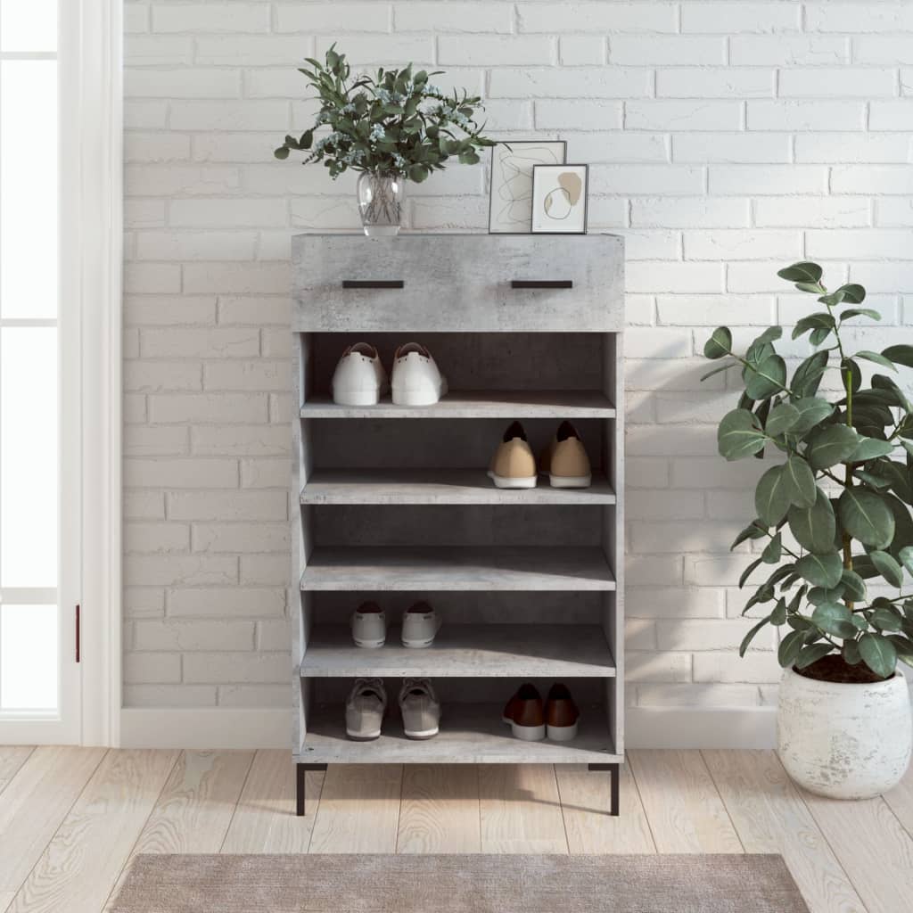 Skohylla 60X35X105 Cm Konstruerat Trä