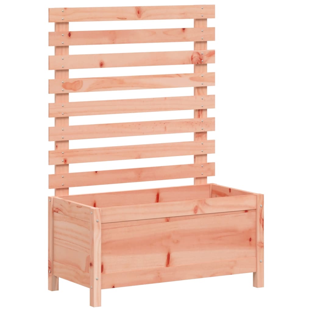 Odlingslåda Med Spaljé 79X39,5X114 Cm Massivt Douglasträ
