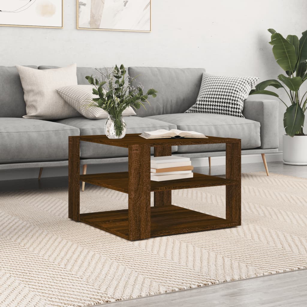 Soffbord 58X58X40 Cm Konstruerat Trä
