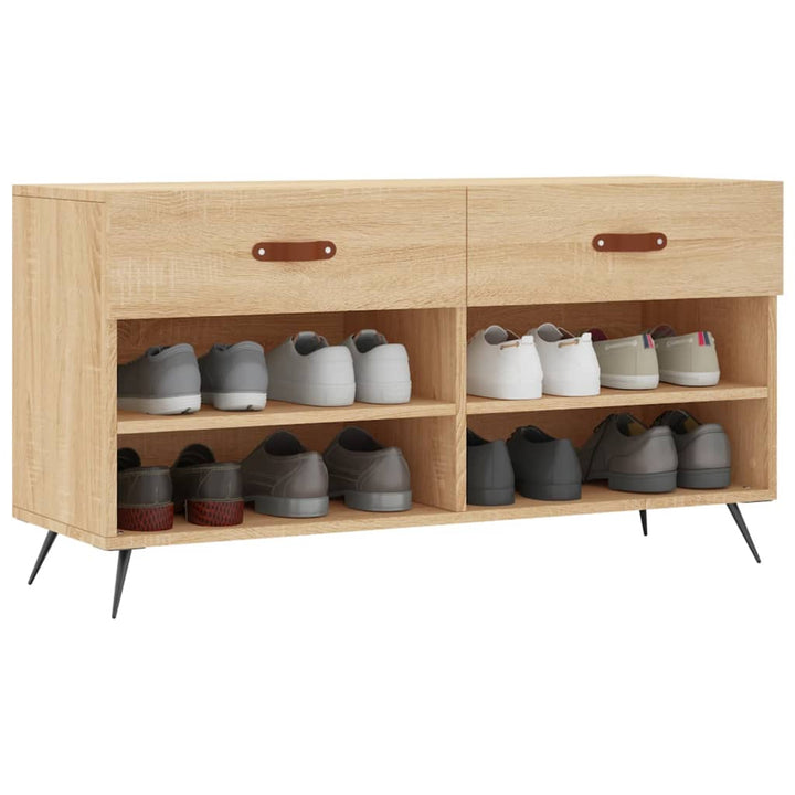 Skobänk Sonoma-Ek 102X35X55 Cm Konstruerat Trä