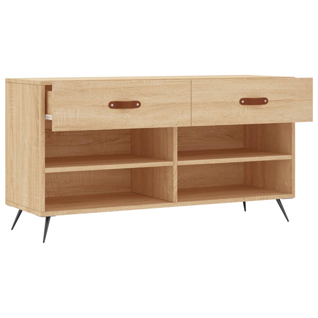 Skobänk Sonoma-Ek 102X35X55 Cm Konstruerat Trä