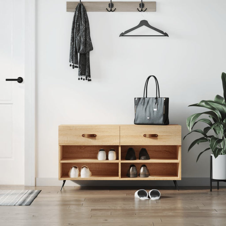 Skobänk Sonoma-Ek 102X35X55 Cm Konstruerat Trä