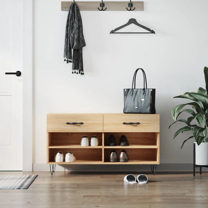 Skobänk 102X35X55 Cm Konstruerat Trä