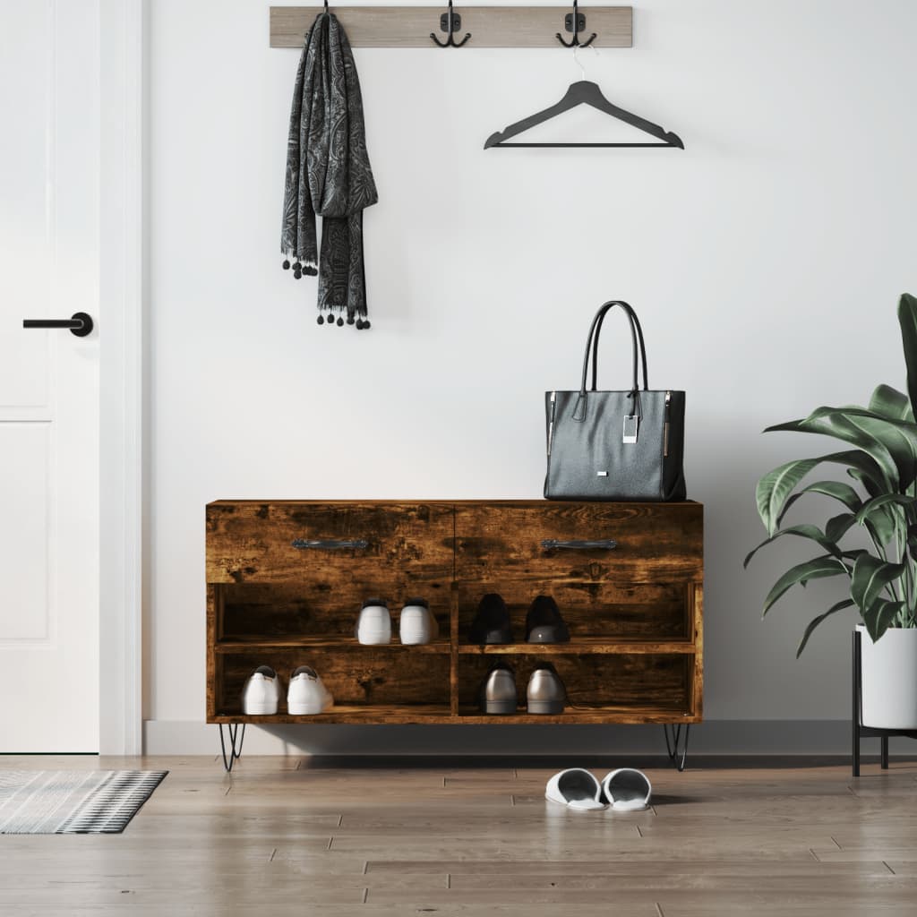 Skobänk 102X35X55 Cm Konstruerat Trä