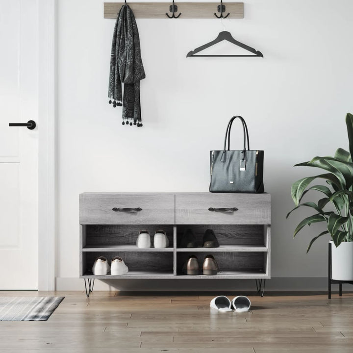 Skobänk 102X35X55 Cm Konstruerat Trä