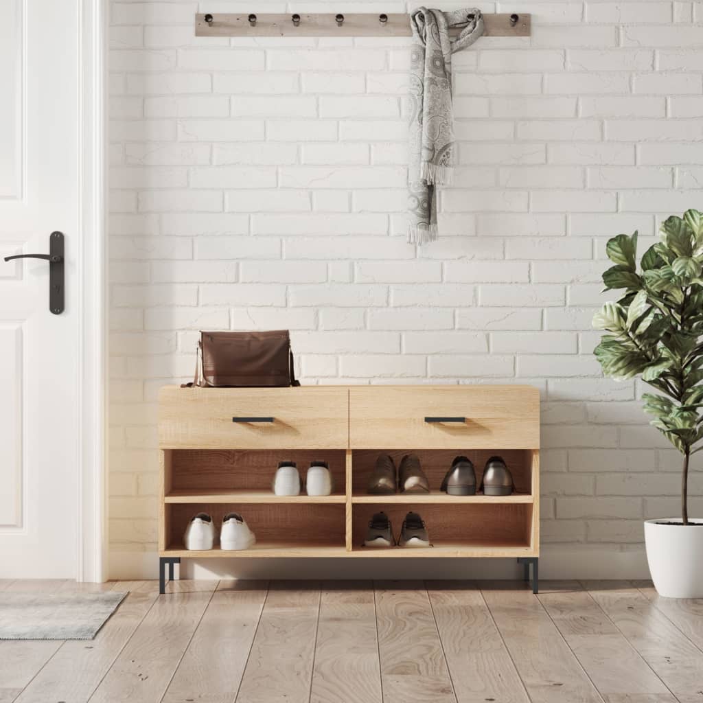 Skobänk 102X35X55 Cm Konstruerat Trä