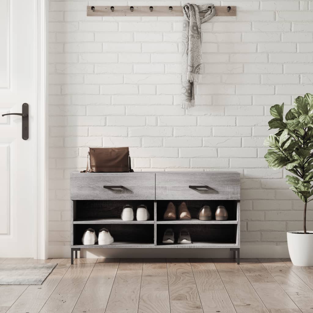 Skobänk 102X35X55 Cm Konstruerat Trä