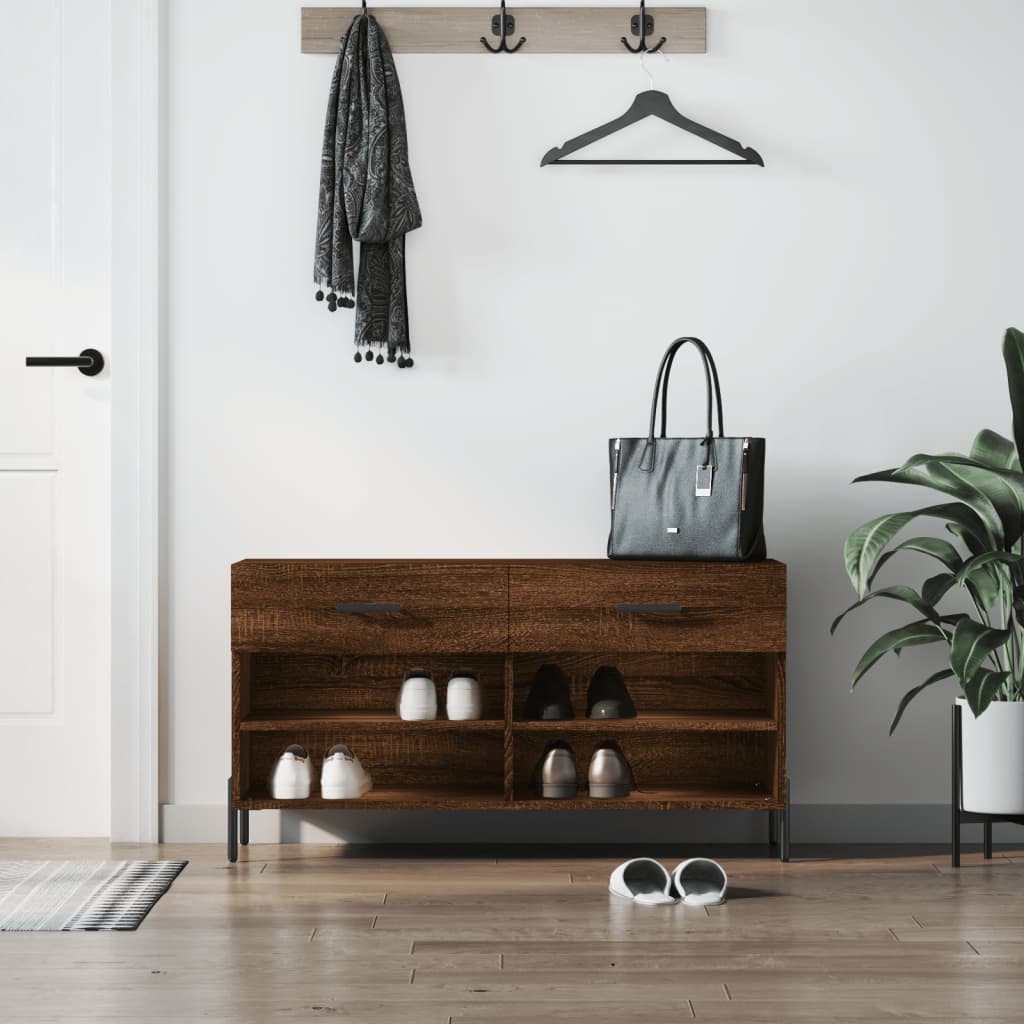 Skobänk 102X35X55 Cm Konstruerat Trä