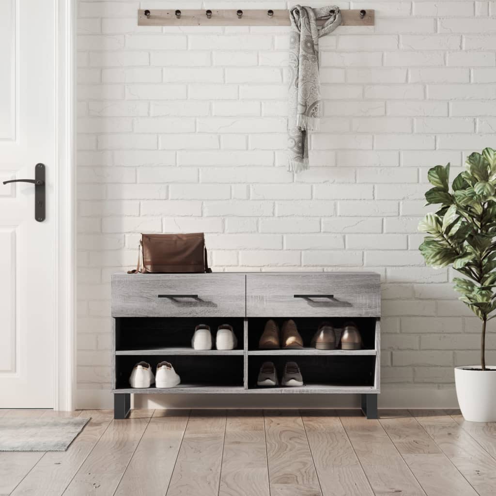 Skobänk 102X35X55 Cm Konstruerat Trä