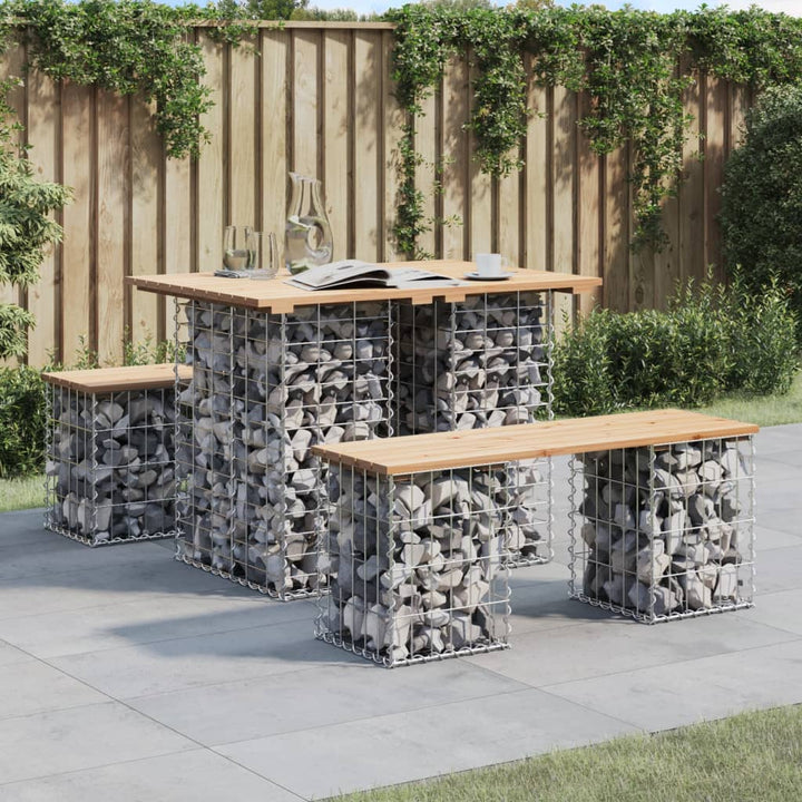 Trädgårdsbord Gabiondesign Massivt Trä Douglas