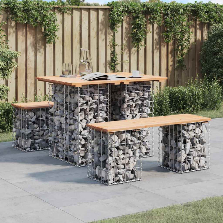 Trädgårdsbord Gabiondesign Massivt Trä Douglas
