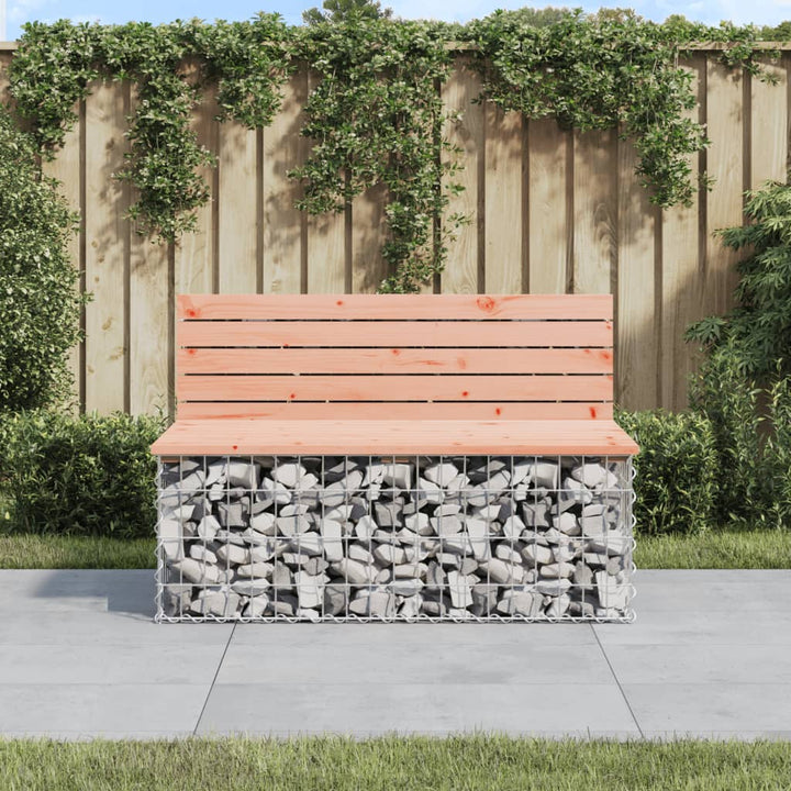Trädgårdsbänk Gabion-Design 92X71X65,5 Cm Massiv Furu