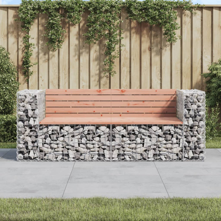 Trädgårdsbänk Gabiondesign 184X71X65,5 Cm Impregnerad Furu