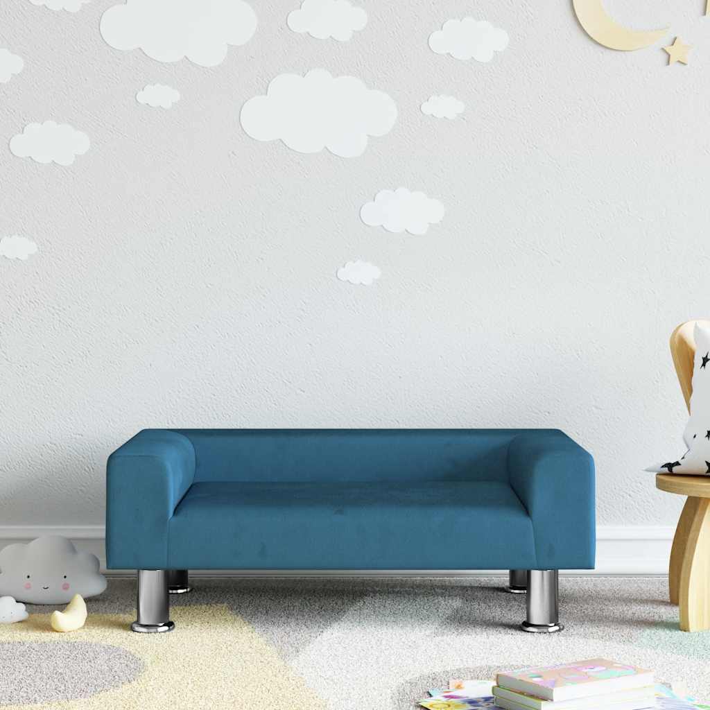 Barnsoffa Gräddvit 50X40X26,5 Cm Sammet