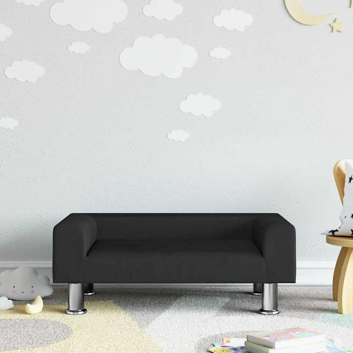 Barnsoffa Gräddvit 50X40X26,5 Cm Sammet