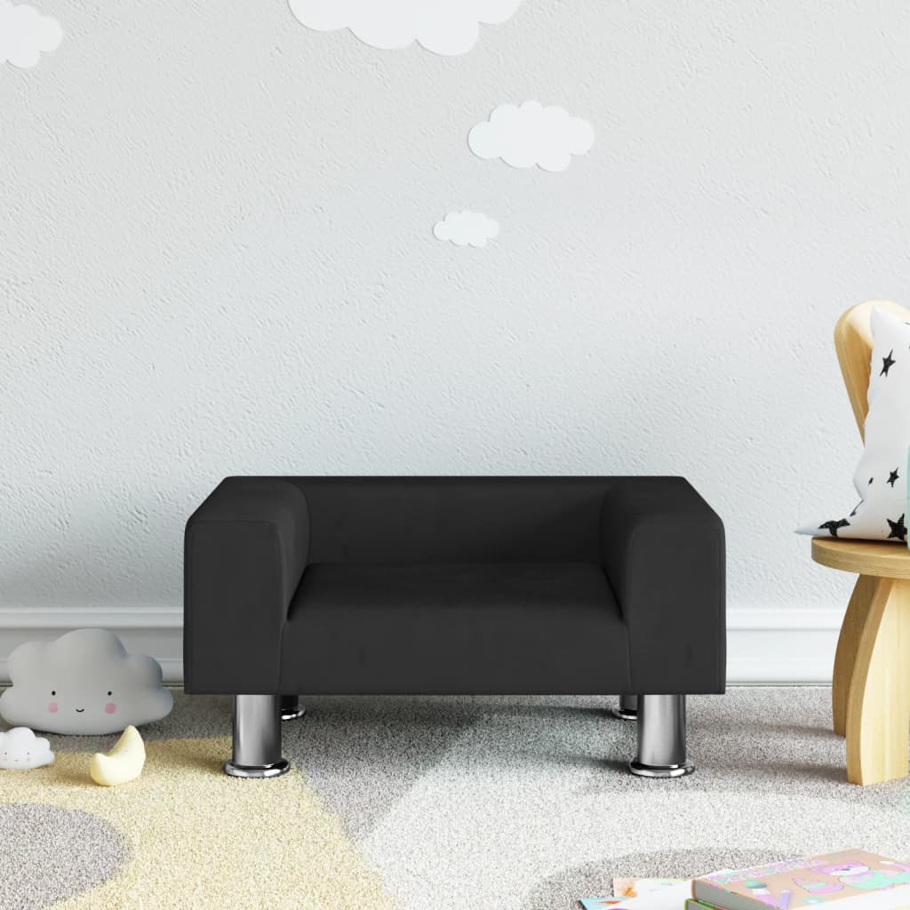 Barnsoffa Gräddvit 50X40X26,5 Cm Sammet