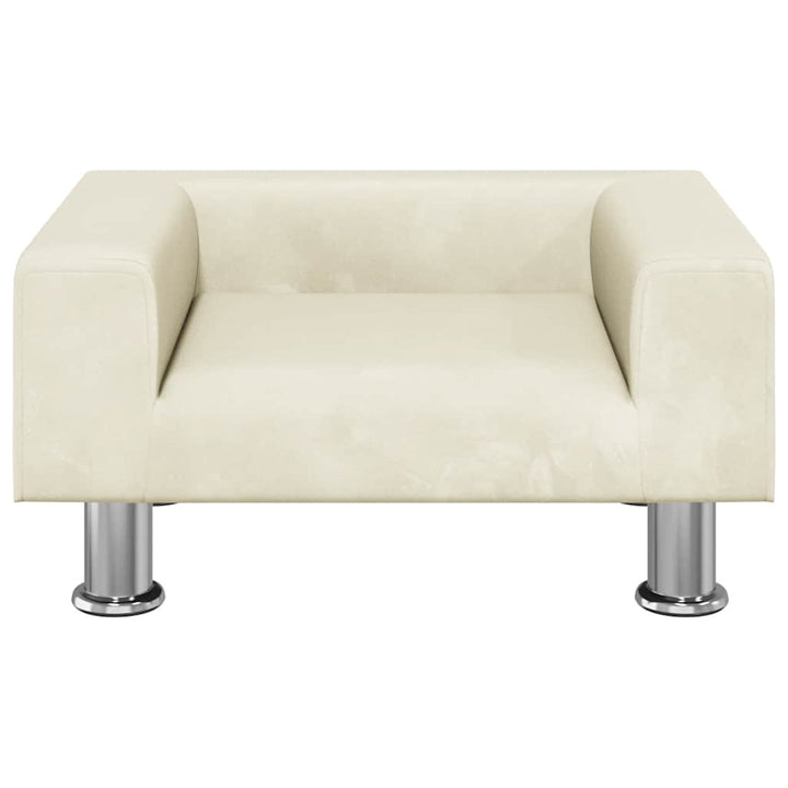 Barnsoffa Gräddvit 50X40X26,5 Cm Sammet