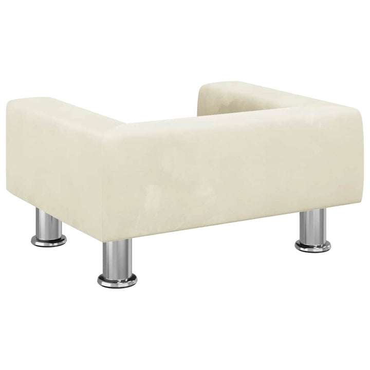 Barnsoffa Gräddvit 50X40X26,5 Cm Sammet