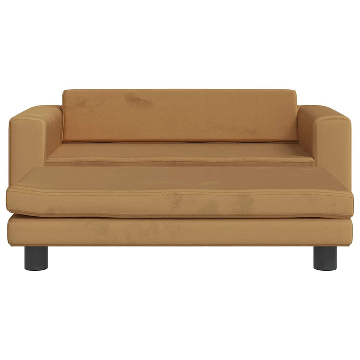 Barnsoffa Med Fotpall 100X50X30 Cm Sammet