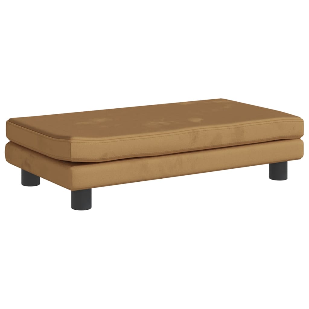 Barnsoffa Med Fotpall 100X50X30 Cm Sammet