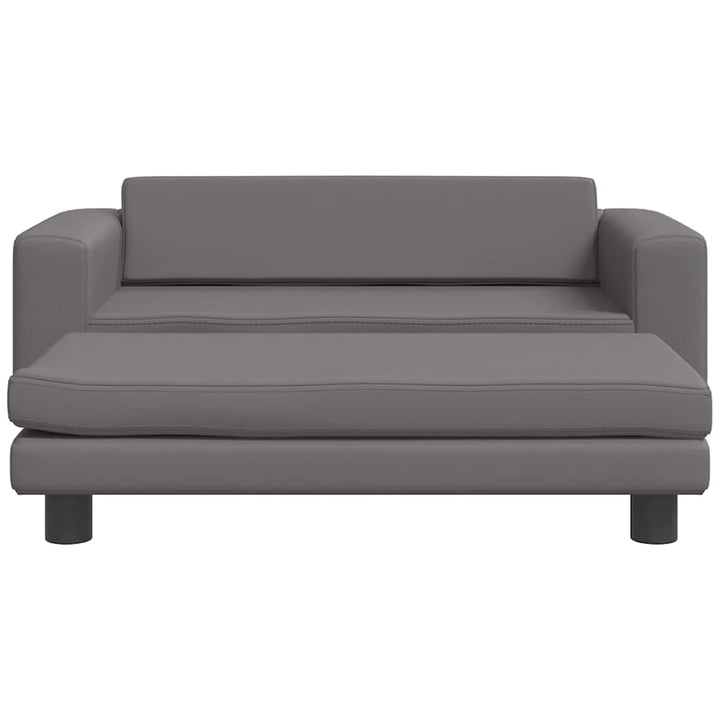 Barnsoffa Med Fotpall 100X50X30 Cm Konstläder