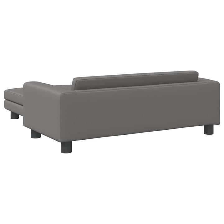 Barnsoffa Med Fotpall 100X50X30 Cm Konstläder