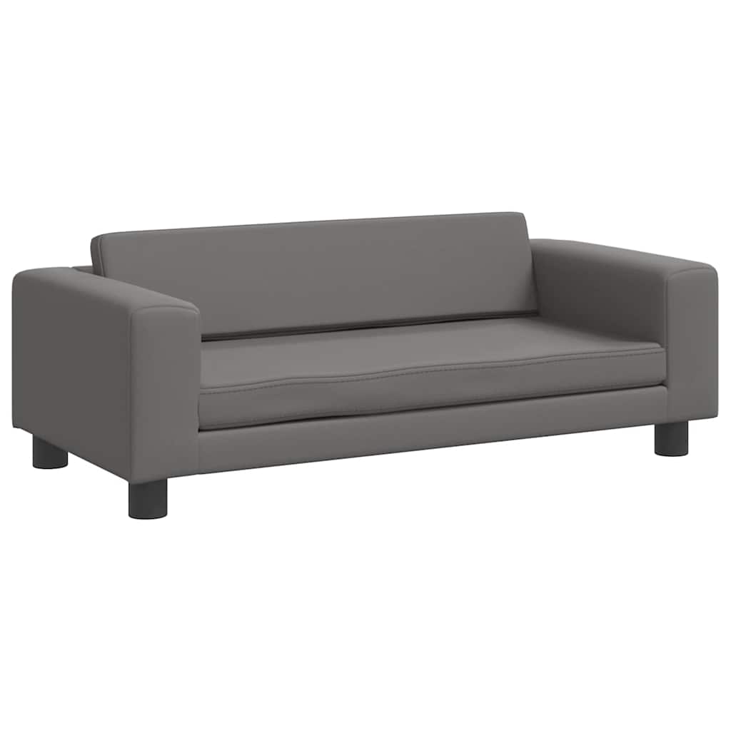 Barnsoffa Med Fotpall 100X50X30 Cm Konstläder