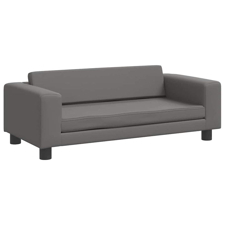 Barnsoffa Med Fotpall 100X50X30 Cm Konstläder