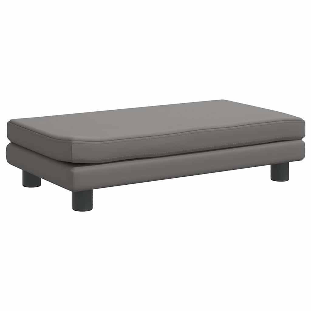 Barnsoffa Med Fotpall 100X50X30 Cm Konstläder