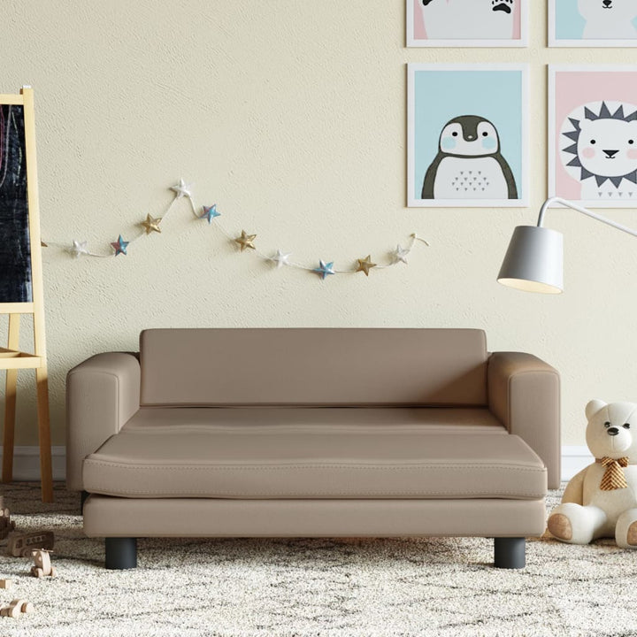 Barnsoffa Med Fotpall 100X50X30 Cm Konstläder