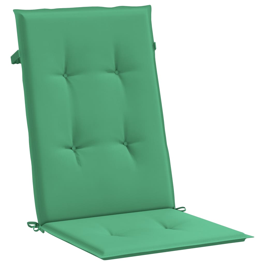 Fällbara Fåtöljer Med Dynor, 2 St, Massivt Trä, Teak