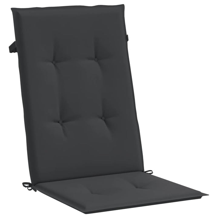 Fällbara Fåtöljer Med Dynor, 2 St, Massivt Trä, Teak