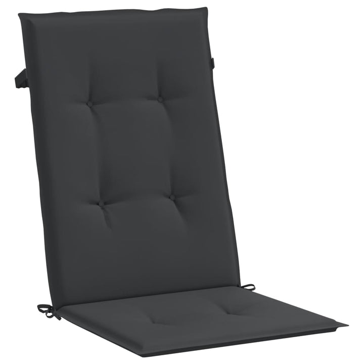 Fällbara Fåtöljer Med Dynor, 4 St, Massivt Trä, Teak