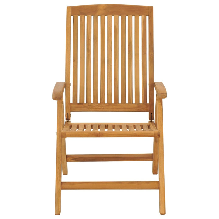 Fällbara Fåtöljer Med Dynor, 6 St, Massivt Trä, Teak