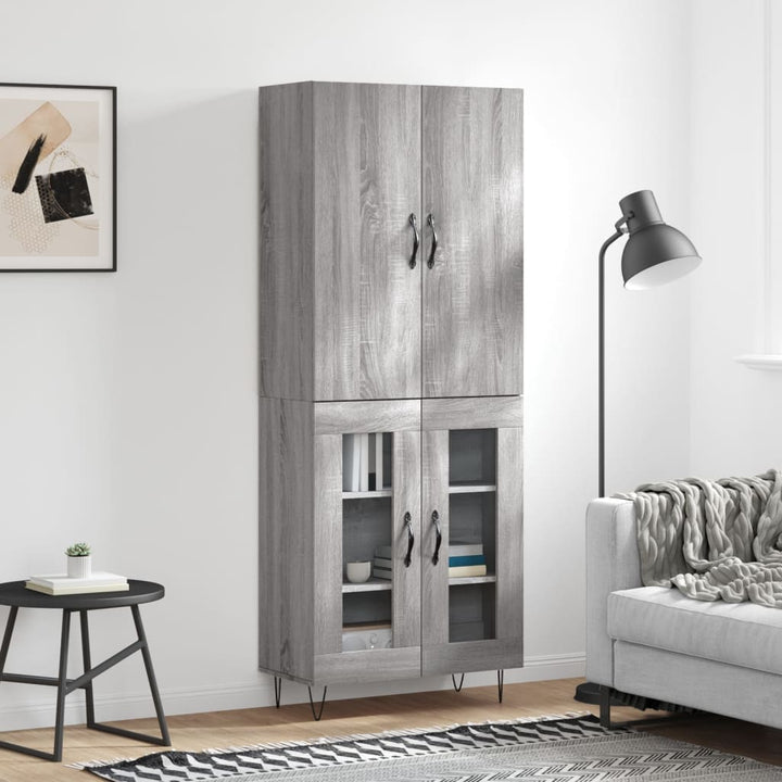 Högskåp 69,5X34X180 Cm Konstruerat Trä
