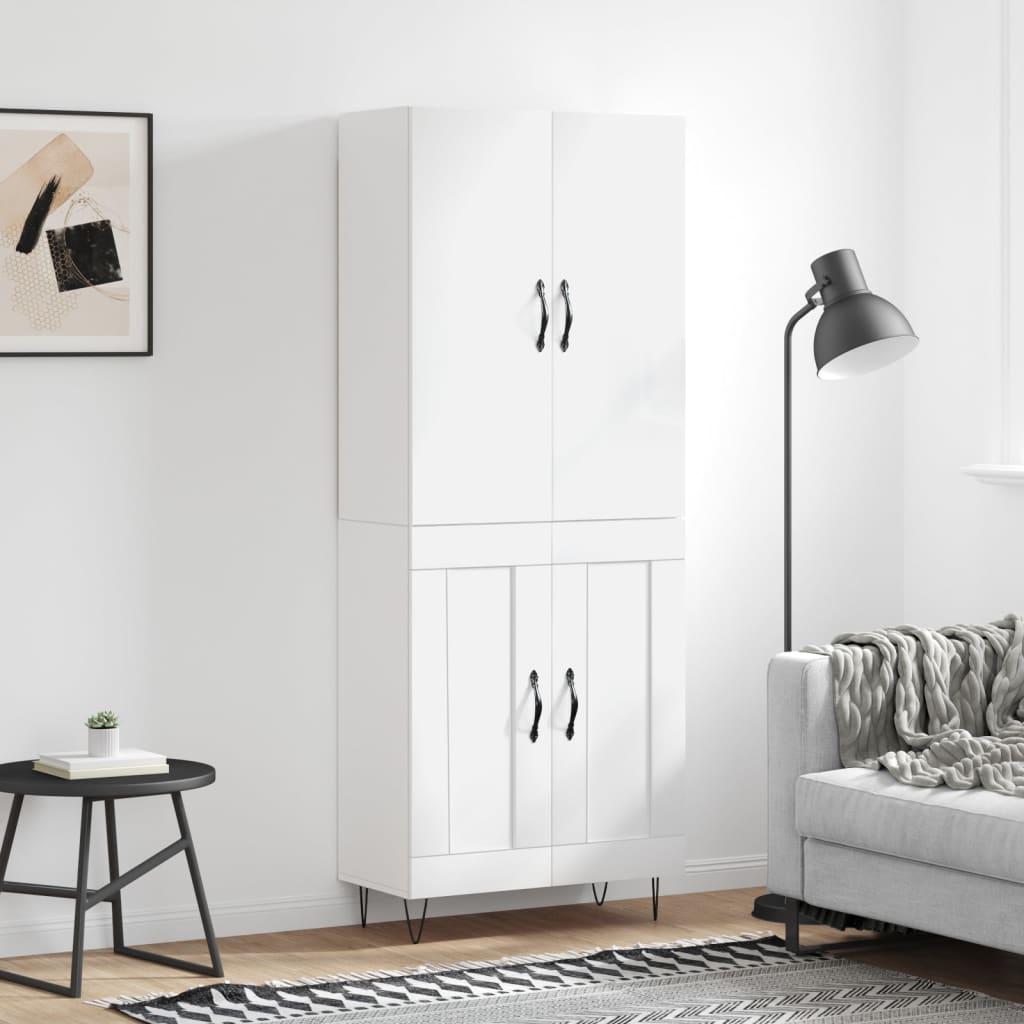 Högskåp 69,5X34X180 Cm Konstruerat Trä