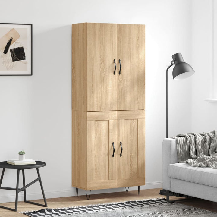 Högskåp 69,5X34X180 Cm Konstruerat Trä