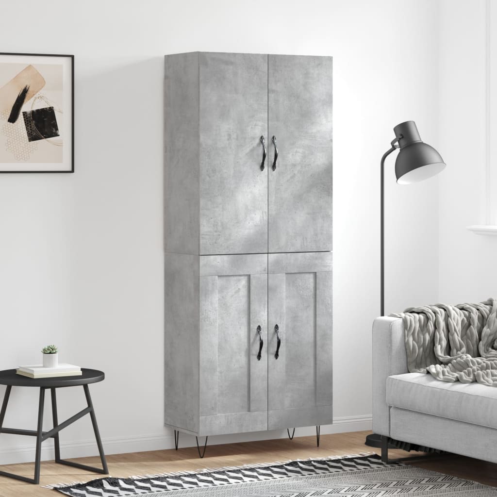 Högskåp 69,5X34X180 Cm Konstruerat Trä