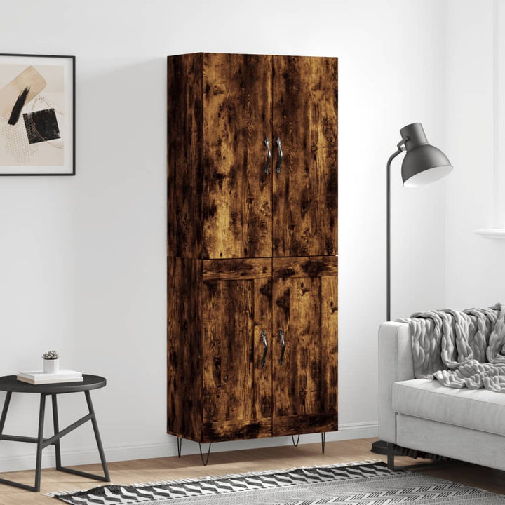 Högskåp 69,5X34X180 Cm Konstruerat Trä
