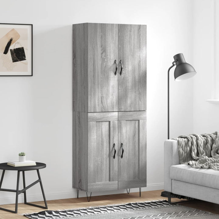 Högskåp 69,5X34X180 Cm Konstruerat Trä