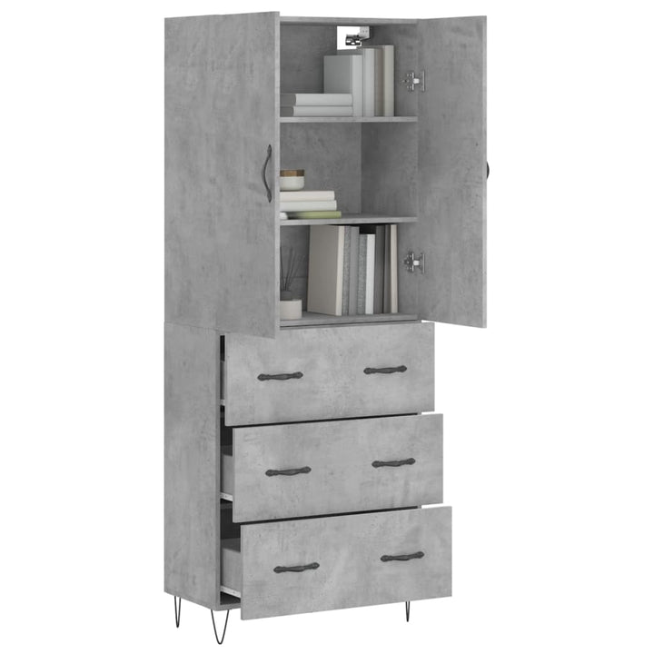 Högskåp 69,5X34X180 Cm Konstruerat Trä