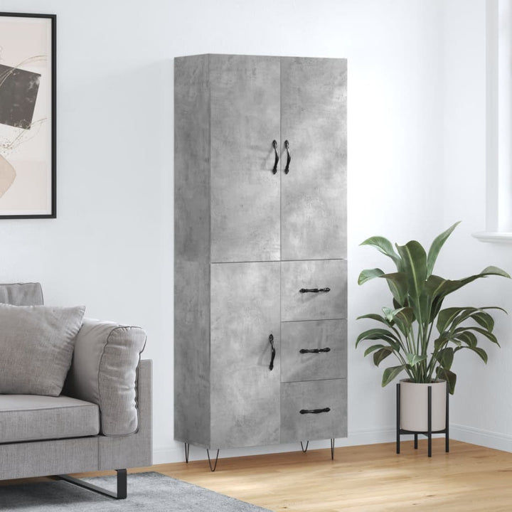 Högskåp 69,5X34X180 Cm Konstruerat Trä