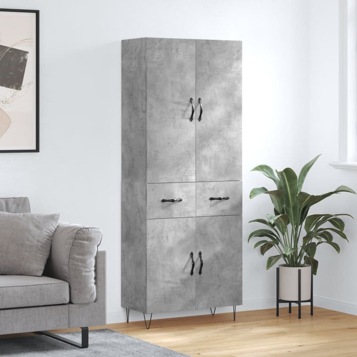 Högskåp 69,5X34X180 Cm Konstruerat Trä