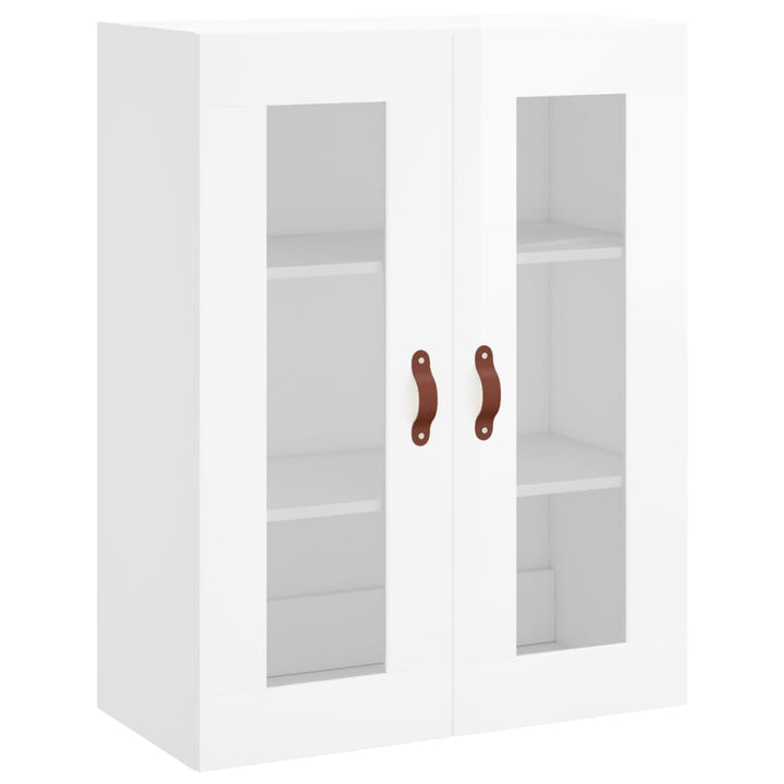 Högskåp Högglans Vit 69,5X34X180 Cm Konstruerat Trä