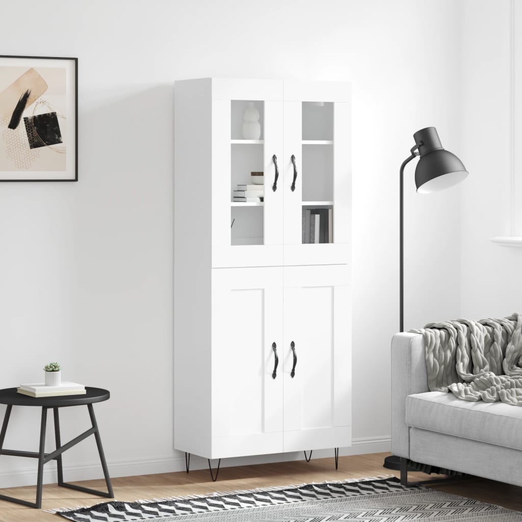 Högskåp 69,5X34X180 Cm Konstruerat Trä